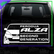 *<ZAL STICKER> STICKER KERETA ALZA PERODUA SECOND GENERATION