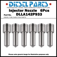 6Pcs Diesel Fuel Injector Nozzle Tips DLLA142P933 for Komatsu SAA6D170E 095000-6290 6245-11-3100 Den