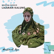 MA - Mukenah Lajuran Kalung - Mukenah Bordir Lajuran - Mukenah Tile - Mukenah Bordir Terusan - Muken