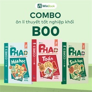 Set of 3 books P.H.A.O Math, Chemistry, Biology to prepare for high school graduation exams, GNL [Ho