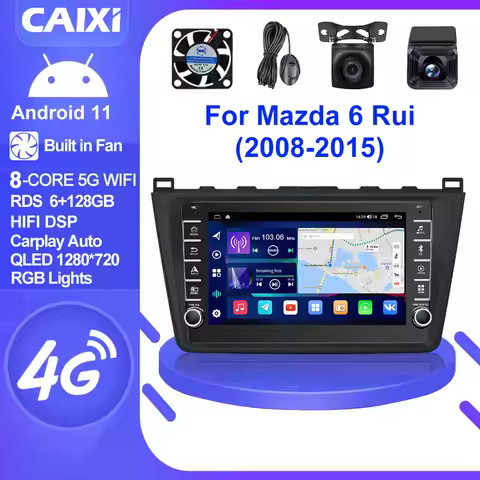 CAIXI GX9 Carplay 2din Android 11 Car Radio Multimedia Player Navigation GPS For Mazda 6 Rui Wing 20