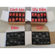 2-pin switch: horn - light - cool cut - warning - fog on truck truck