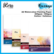Campap Arto Watercolour A2 42X 60 CM Painting Paper 5pcs (100% Cotton, Cellulose Medium Surface 200/