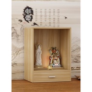 HY/💯Buddha Shrine Clothes Closet with Door Worship Table Altar Buddha Cabinet God of Wealth Guanyin Shrine Cabinet Worsh