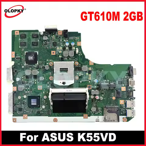 K55VD Motherboard with GT610M 2G GPU for ASUS K55VD A55V K55V Laptop Motherboard 100% tested