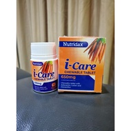 NUTRIDAX i-CARE (CHEWABLE TABLET WITH ASTAXANTHIN, LUTIEN 1 botol 15 biji