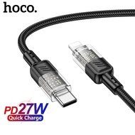 HOCO U129 PD27W USB C /Type-C to L Cable Transparent Fast Charging Data Cable For i*o*s Phone Fast C