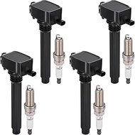 UF648 Ignition Coils & 97390 Spark Plugs Compatible with Dodge Avenge Challenger Charger Journey, Co