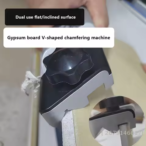 【YY26】Gypsum Board V-shaped Chamfer Bevel Double Groove 45 Degree Trimming Tool Board Planer Manual 