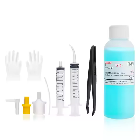 100ML Inkjet Printer Cleaning Liquid Kit Unclog Printhead Cap Station For Epson Canon HP Brother Pri