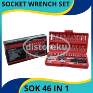 DM - 46 Pcs Socket Wrench Set Tool Sock