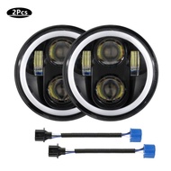 2Pcs/Set 5-3/4" Motorcycle Round LED Headlight Headlamp 5.75 inch LED Headlight For Motor Dyna / Spo