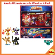 Moose Akedo Ultimate Arcade Warriors - Warrior Collector 4 Pack Mini Battling Action Figures 14245 - 14253