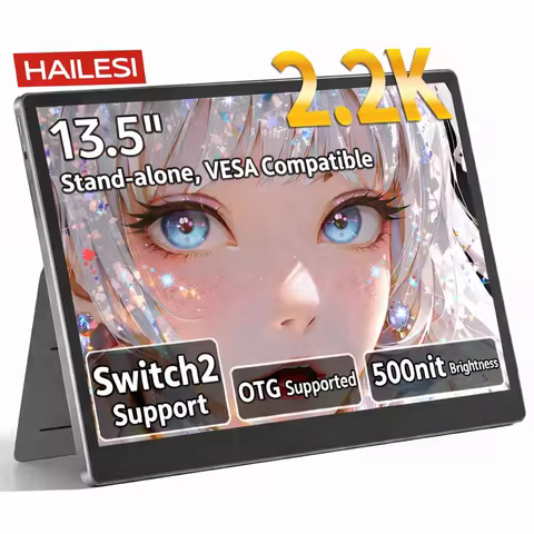 HAILESI Portable Monitor S135 13.5inch 2.2K 2256*1504P 100%sRGB 500 nits Original Screen for Laptop 
