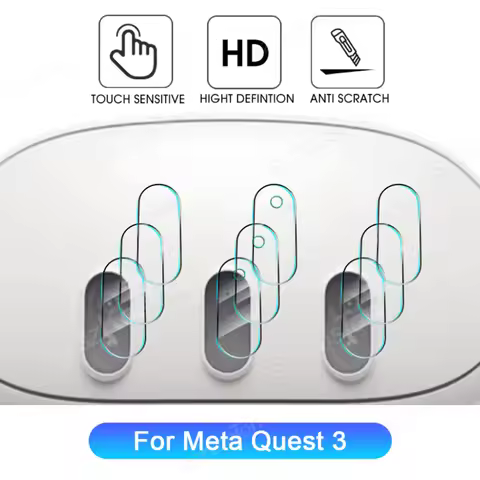 VR Camera Lens Protective Film for Meta Quest 3 VR Headset HD Anti-Scratch Lens Protector Film for M