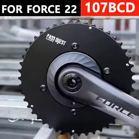 PASS QUEST 107 Bcd Double Chainring For Sram Force 22 Power Meter Road Bike Double Chain Ring Axs 12