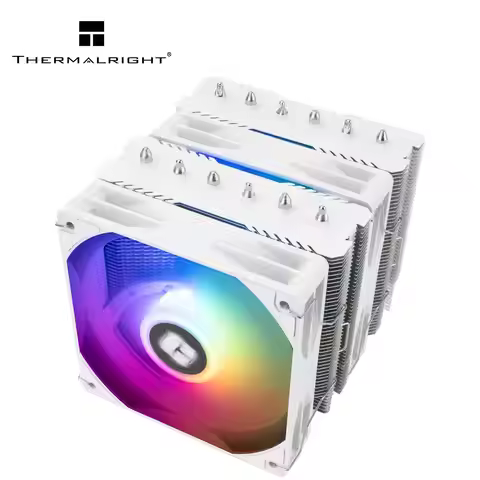 Thermalright PA120 SE White V2 ARGB CPU Air Cooler 6 Heat Pipes Dual Fan 120mm PWM for Snow White PC