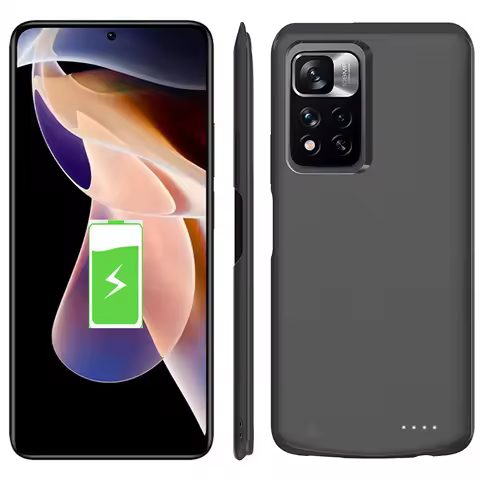 For Xiaomi Redmi Note 11S Battery Charger Case Portable External Battery Redmi Note 11 11E Pro 11T 5