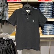 AEROPOSTALE men's A87 print small label men's lapel casual commuter simple solid color sports polo s