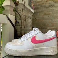 nike air force 1 white fire pink, second original, Size 42