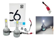 2PCS C6 MENTOL LAMPU DEPAN HEADLIGHT BULB HID BRIGHT COOL WHITE LIGHT BULB C6 H1