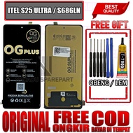 LAYAR FREE/ FREE GLUE + SCREWDRIVER LCD TOUCHSCREEN ITEL S25 ULTRA / S686LN TOUCH SCREEN S686LN FULL
