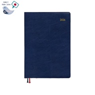 DaiGo 2026 Weekly Vertical Schedule Planner B6 Appointment Notebook Black Navy September Start E2318