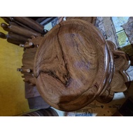 wooden food tray 12x12 inches perfect round