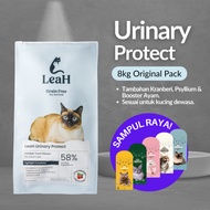 LeaH 8kg Urinary Protect Pek Besar Makanan Kucing Tanpa Bijirin untuk Jaga Masalah Kencing Grain Fre