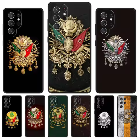 Ottoman Empire Coat Of Arms phone case For Samsung Galaxy S24 S25 S23 S22 Ultra Note 10 20 Plus S20 