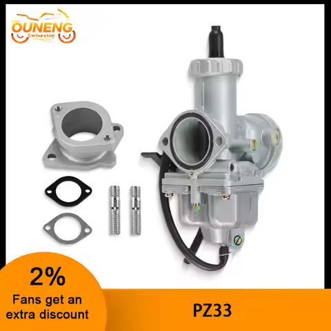 33mm PZ33 Motorcycle Carburetor With Intake Manifold For CG TMX 250cc 300cc 350cc 400cc QUAD Off-Roa