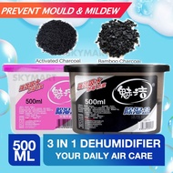 Charcoal Dehumidifier Rose Moisture Dehumidifier 500ml moisture absorber dehumidifier Thirsty hippo