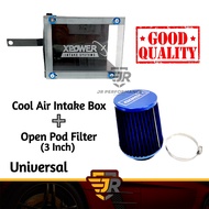 Cool Air Intake Box / Open Pod Filter Universal Car Modify / DIY