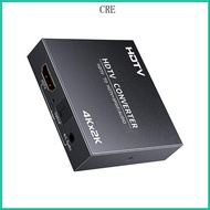CRE HDTV Sound Splitter 4K 60Hz SPDIF Optical 3 5mm Output Video Converter for Home Theater Amplifie