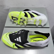2025 New Football Boots AG size 39-45 Men's White Green Color Anti slip Tongue Knitted Soccer Shoes 