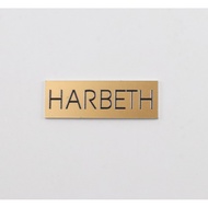 HARBETH Speaker Custom Metal Logo Badges 38mm(1.49")X12.5mm(0.49") GOLD