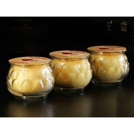 Zizaiyuan 24hrs 1 day 1 dozen Yellow Glass Candle, Offering Candle, Praying Candle 自在园1天玻璃平口酥油灯，礼佛灯