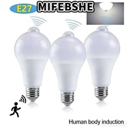 MIFEBSHE LED Light Bulb, Infrared Radiation Energy Saving PIR Motion Sensor Bulb, Durable E27 12W Au