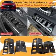 Honda CR-V CRV G6 2024+ Carbon Trim Power Window Switch Panel Protector Cover CRV Car Accessories