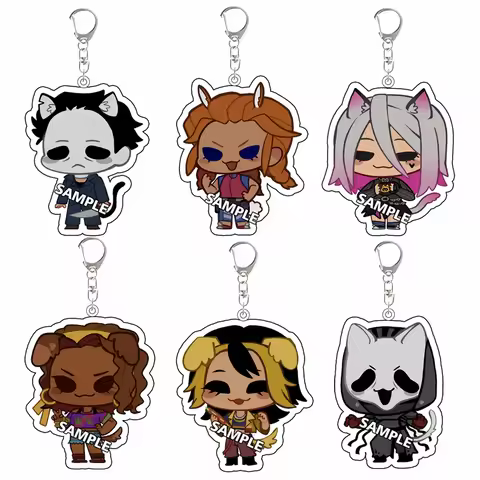For Game Peripheral DBD Michael Huntress Hag Doctor Wraith Acrylic KeyChain Custom Cartoons Decorati