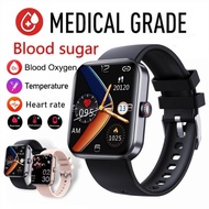 NEW Blood Glucose Smartwatch Electrocardiogram Temperature Blood Oxygen Sleep Monitoring Sports Smar