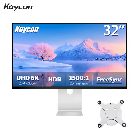 New Kuycon G32X Gaming Compective Desktop Monitor 100W Refresh Rate With Aluminum Alloy Body 31.5 In