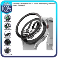 RingkeGalaxy Watch 5 / 4 44mm Bezel Styling Premium Black Red 44-85