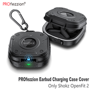 PROfezzion Shokz OpenFit 2เคสฝาปิด2025แข็งทนทานเอียร์บัดเคสเคสป้องกันการกระแทกล็อคที่ปลอดภัยสำหรับ S