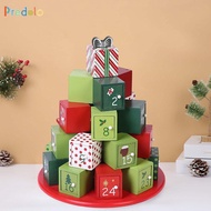 [Predolo] Advent Calendar Ornaments Reusable Multicolor Creative Favor Box Advent Calendar