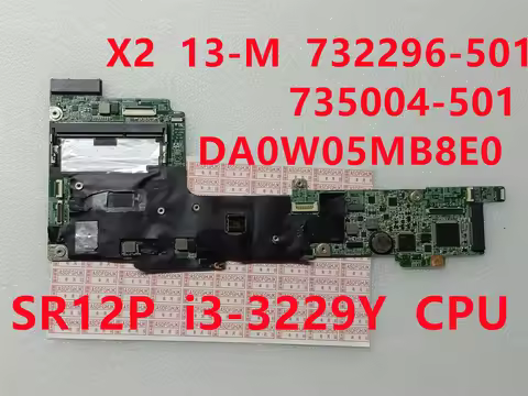 DA0W05MB8E0 for HP TPN-Q133 Split x2 13-M 13T-M Laptop Motherboard DA0W05MB8E0 i3-3229y cpu 732296-5