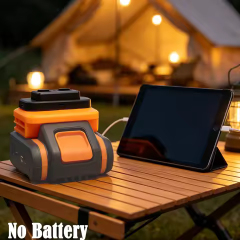 Power Bank Adapter for Worx 20V 4PIN WA3551.1 Li-Ion Battery W/USB PD/QC3.0 For Phone Fast Charger（N