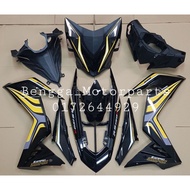 Rs150 V1&amp;V2 Cover Set Custom Hitam Kilat