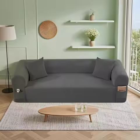 83'' BonelSoa in A Box, 3-Seater loor Soa No Assembly Corduroy Couch or Living Room, Cloud Couch wit