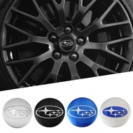 4pcs Car Wheel Center Hub Cap Rim Cover Stickers For Subaru Outback Crosstrek XV Forester BRZ Legacy